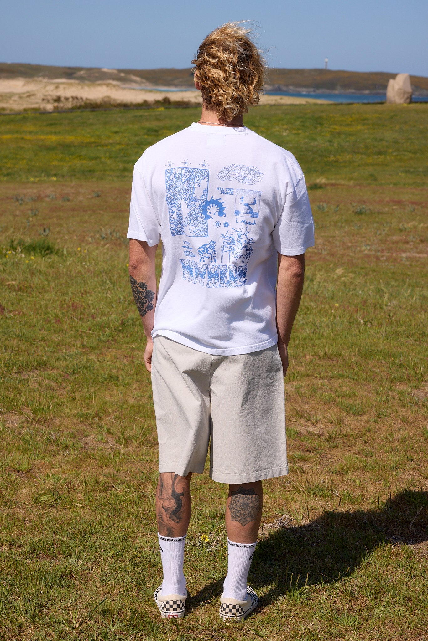 Camiseta All the peace i need blue