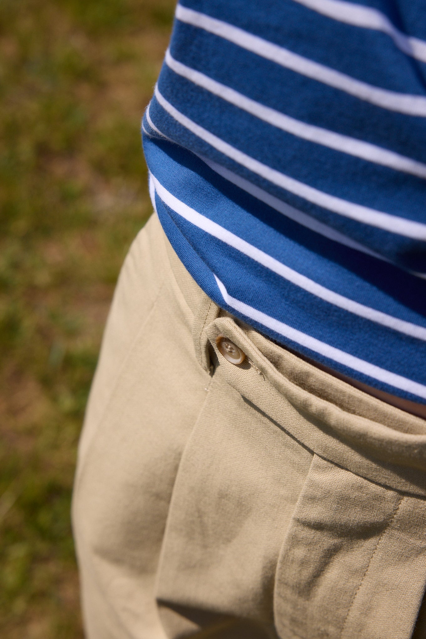 Beige chino shorts