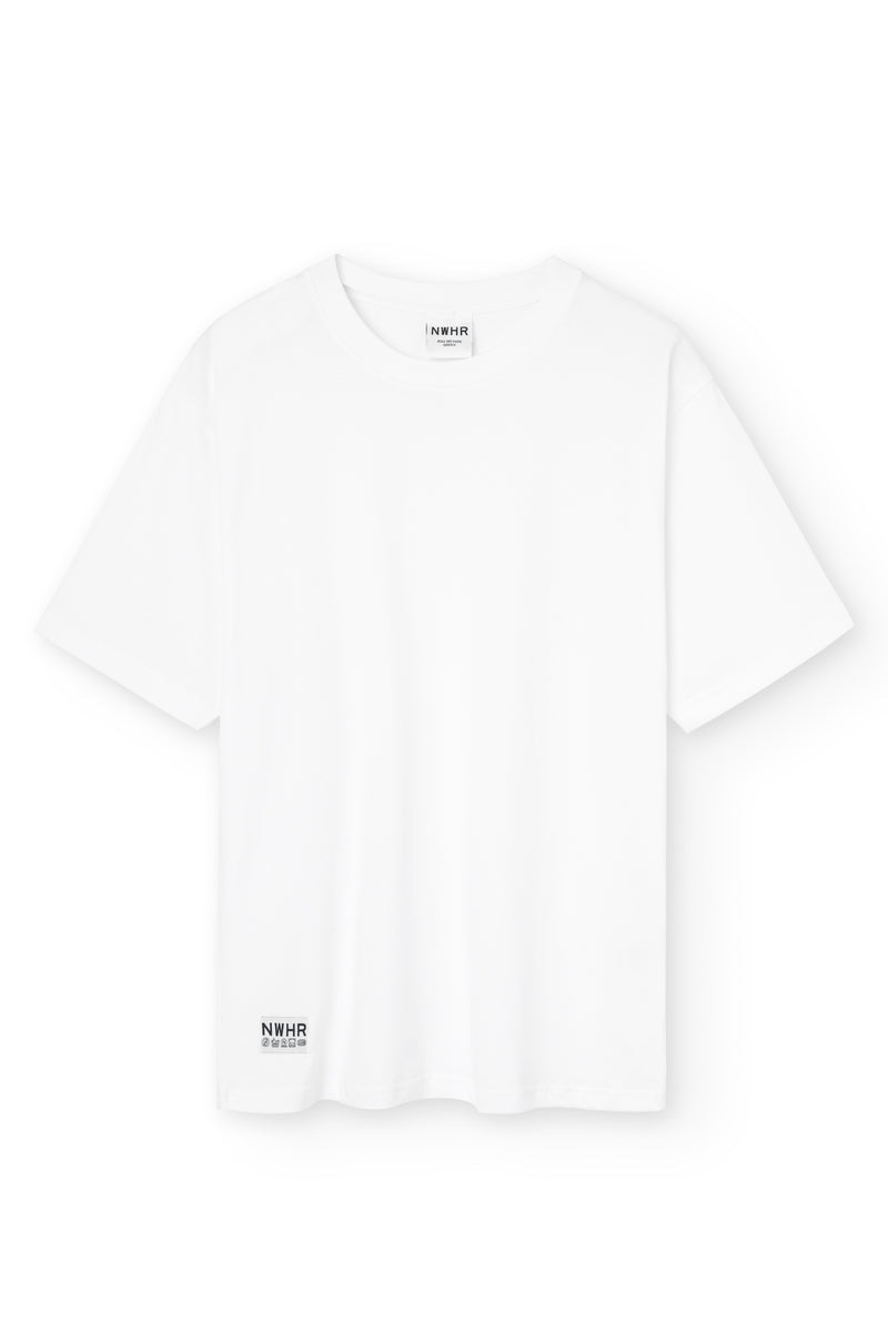 T-shirt label white