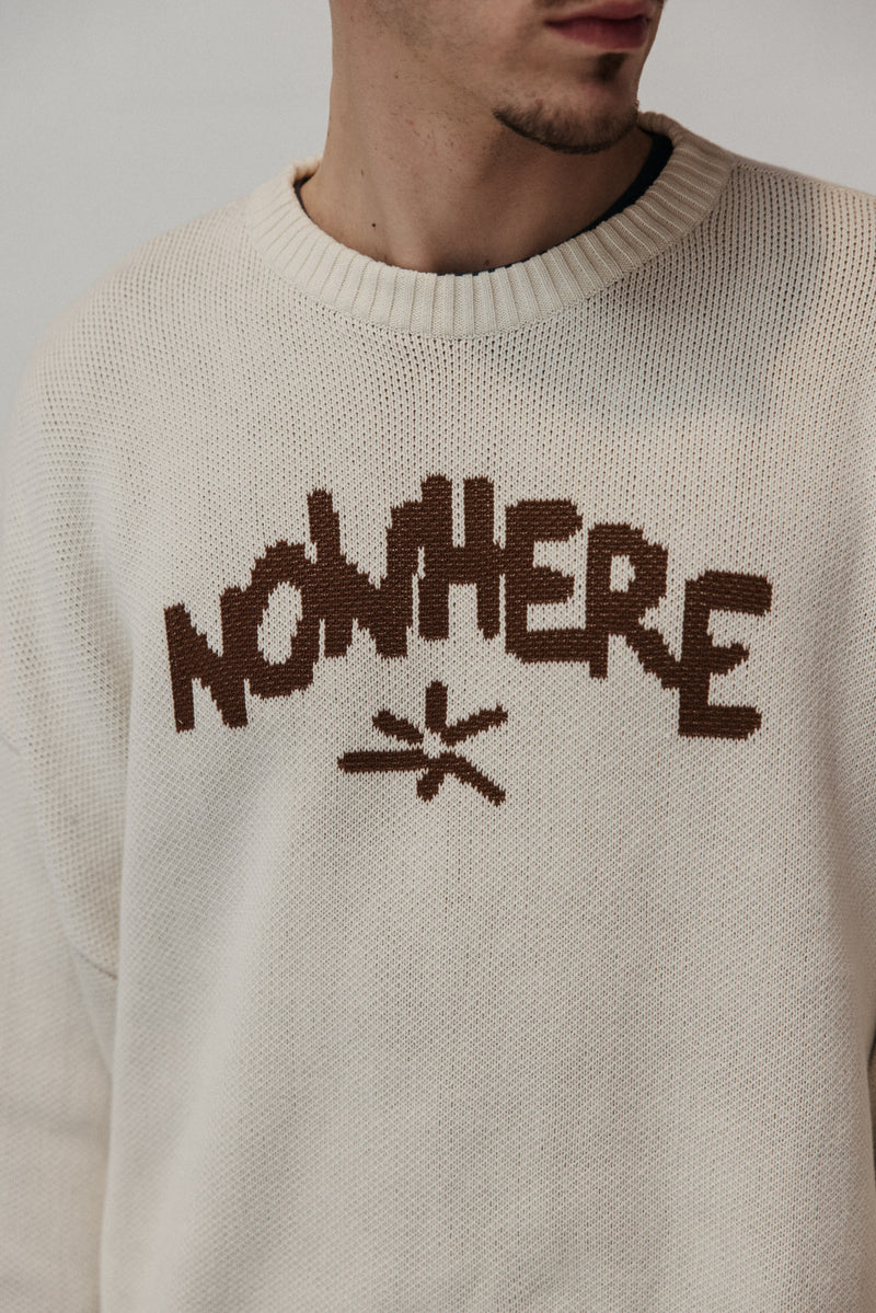 Nowhere beige sweater