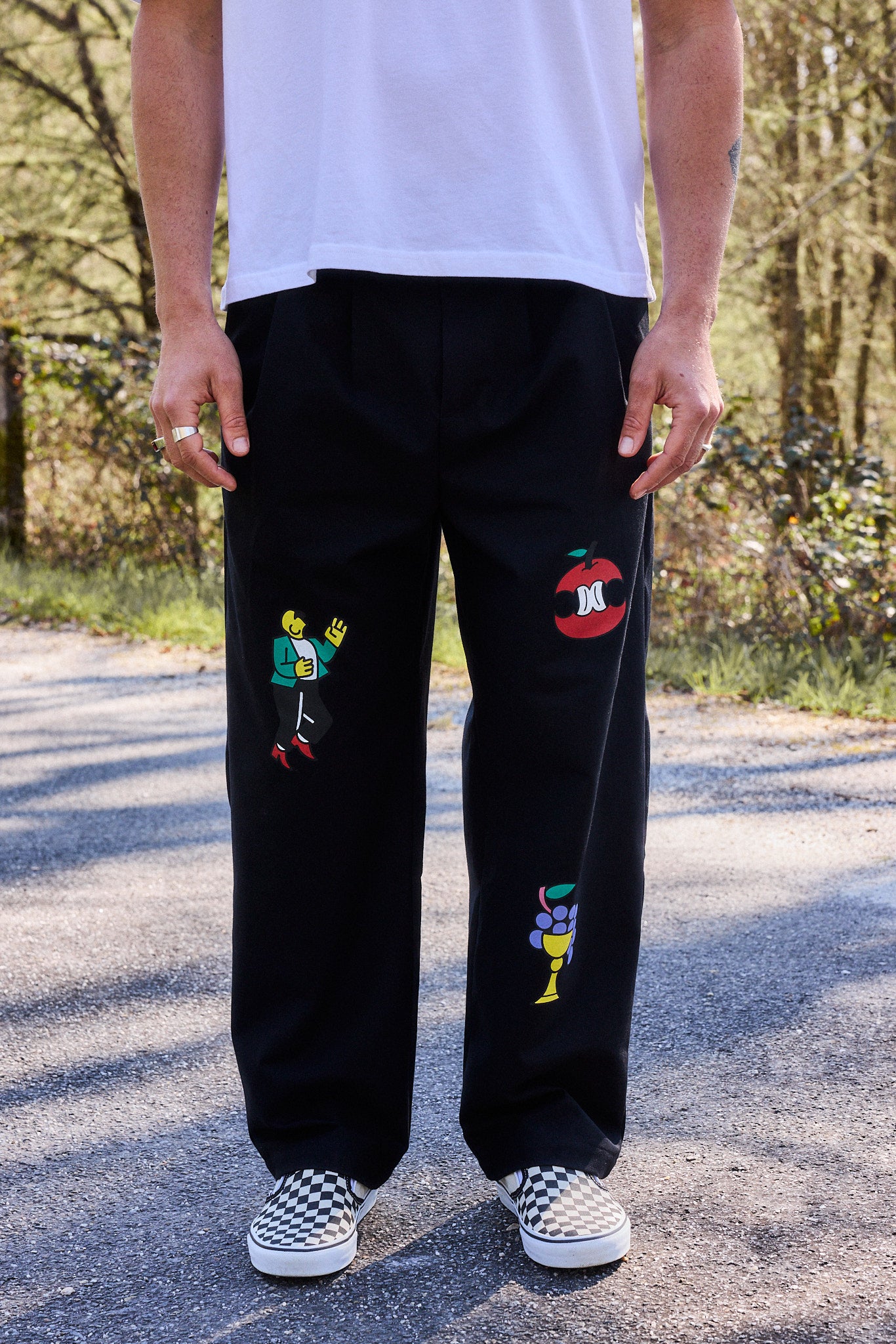 Pantalón sobremesa negro