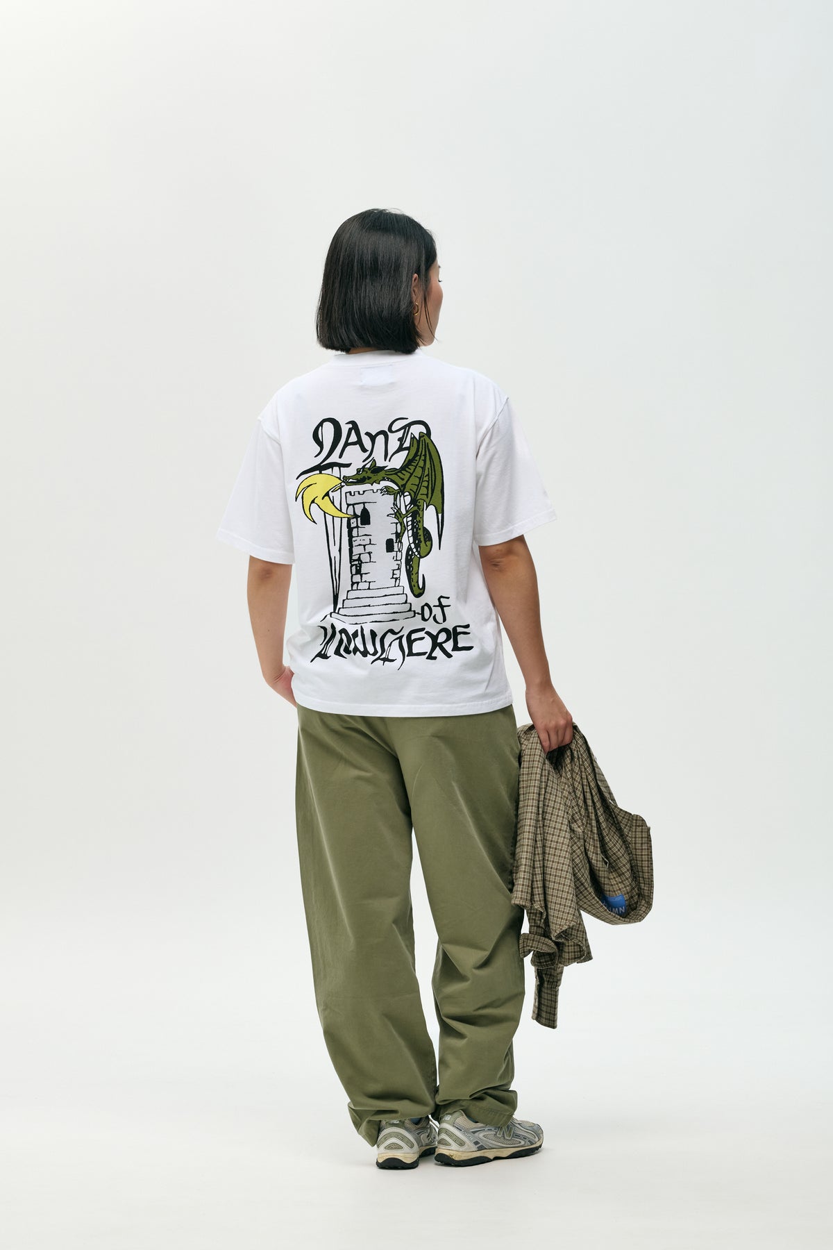 Pantalón chino verde lavado