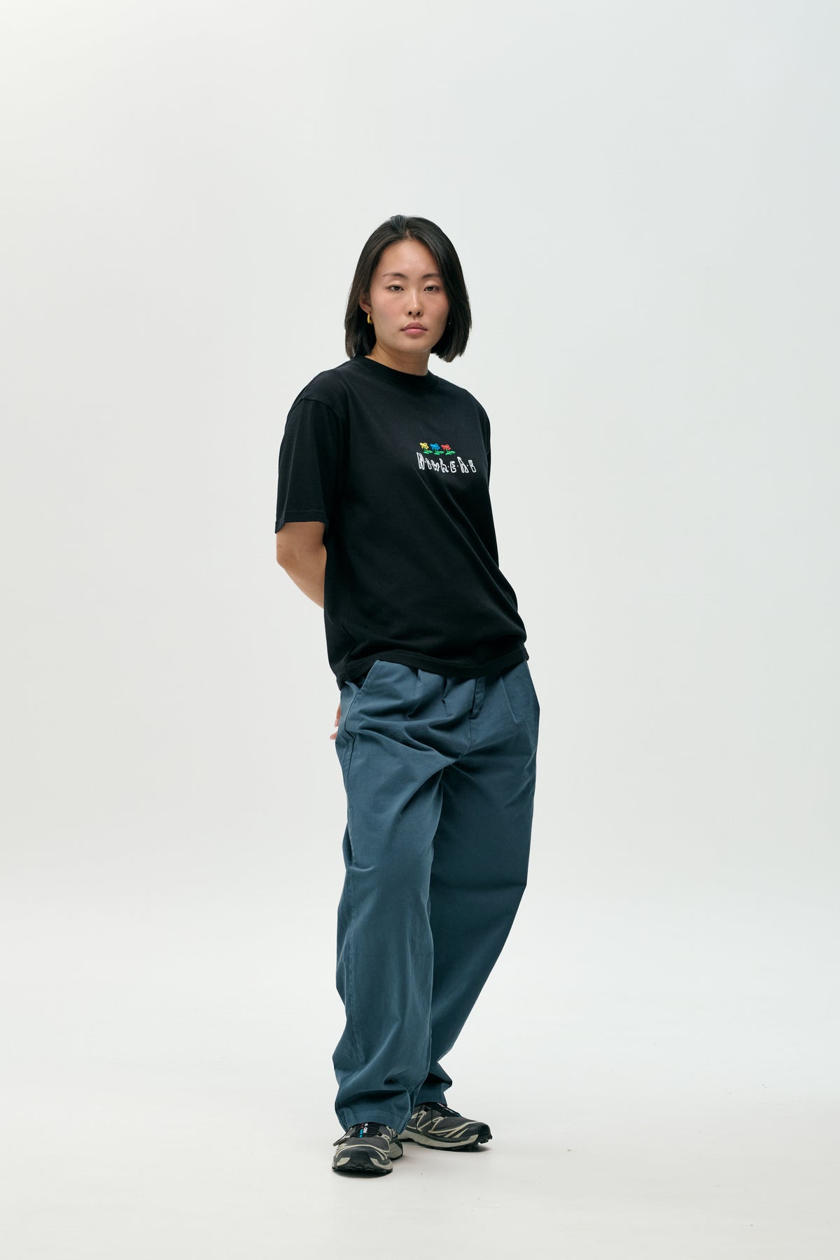 Pantalón chino navy lavado