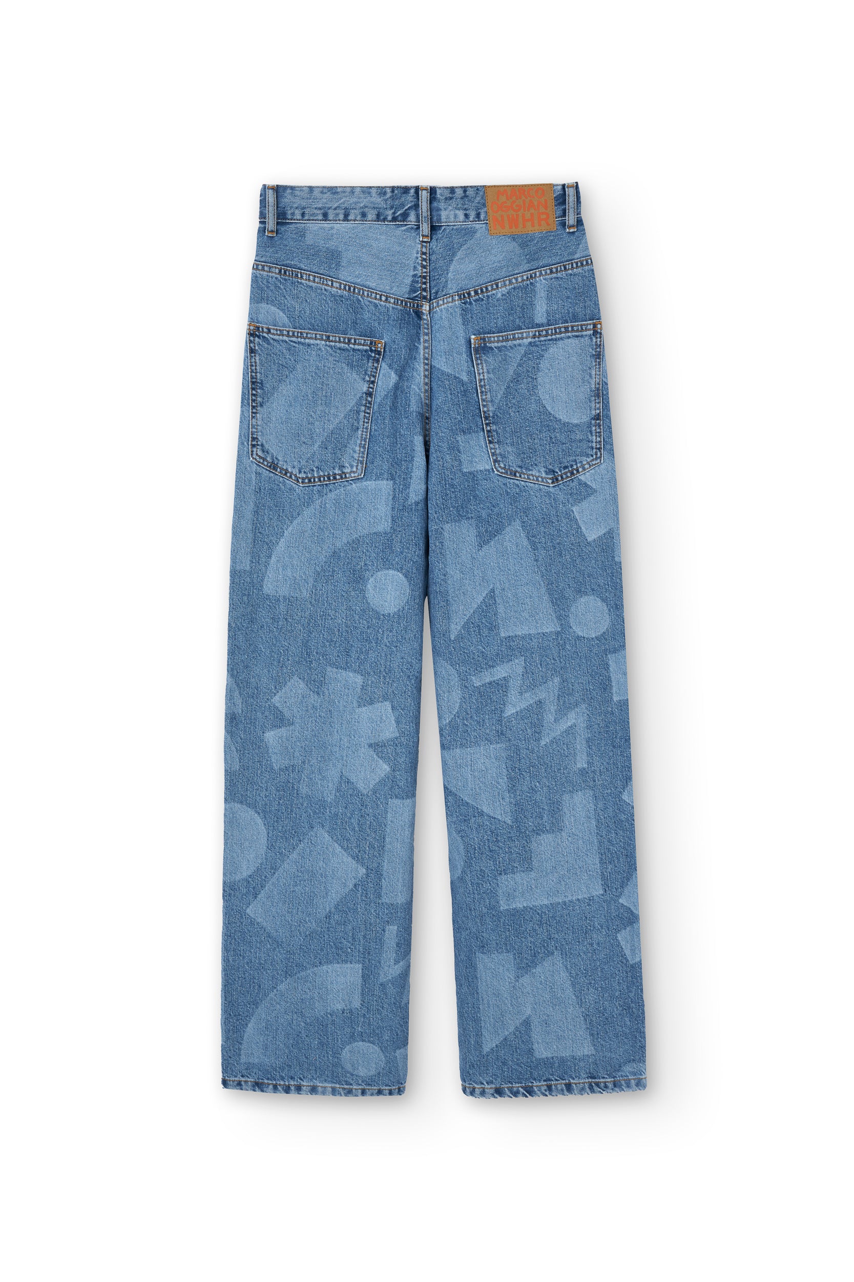 Laser Denim Pants