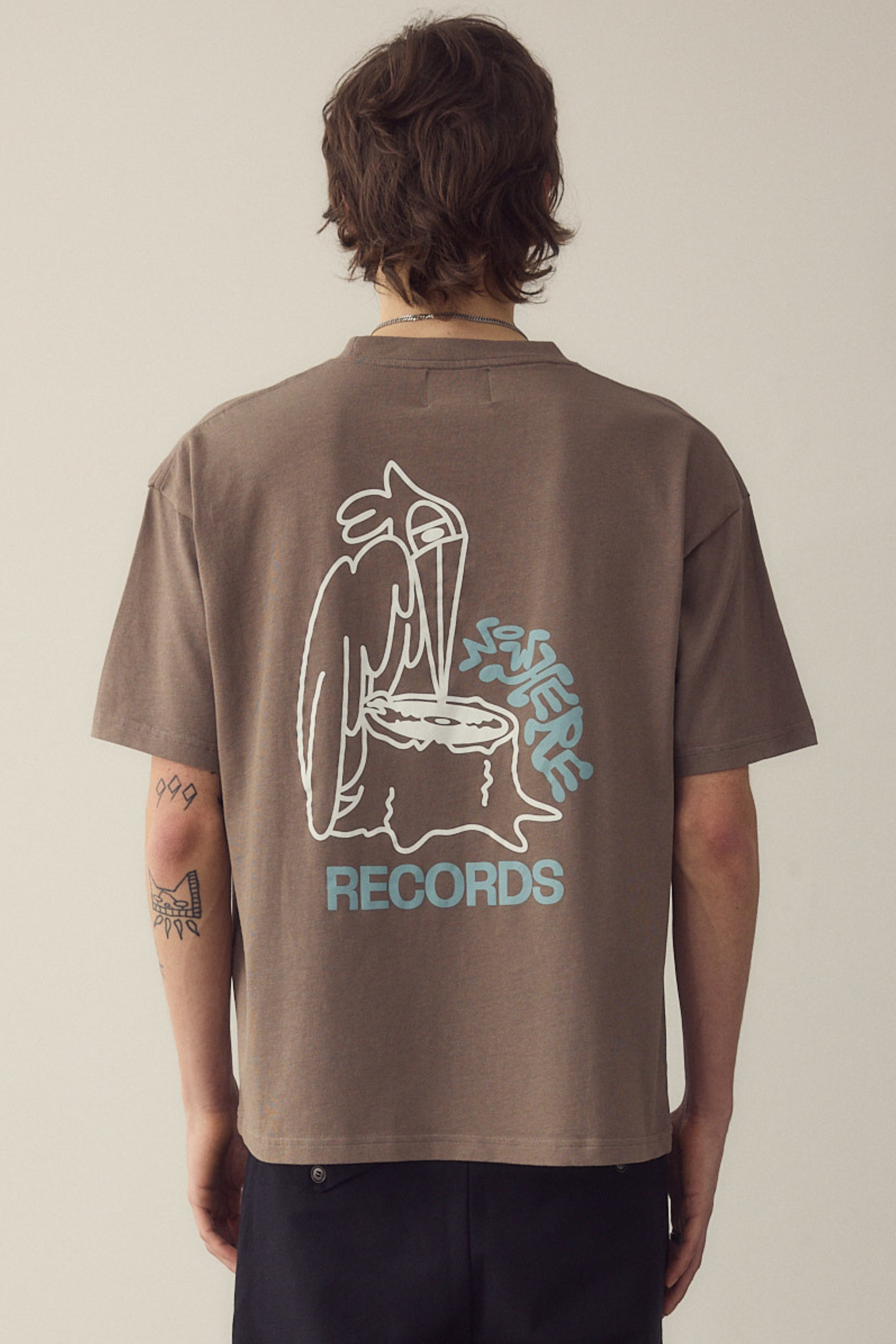 Camiseta Nowhere records wood