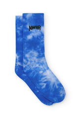 Tie Dye Intense blue sock