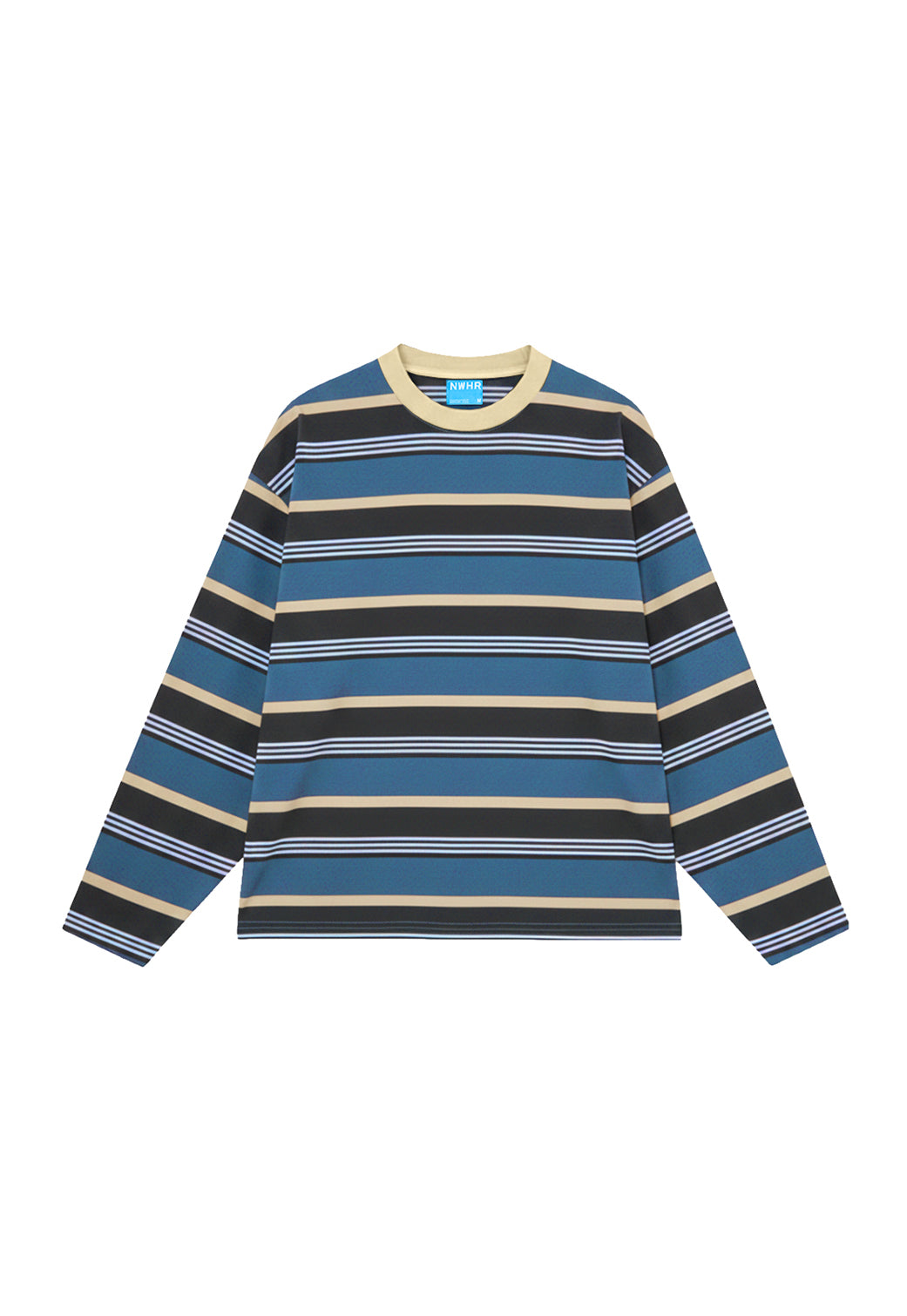 Camiseta larga Stripe blue