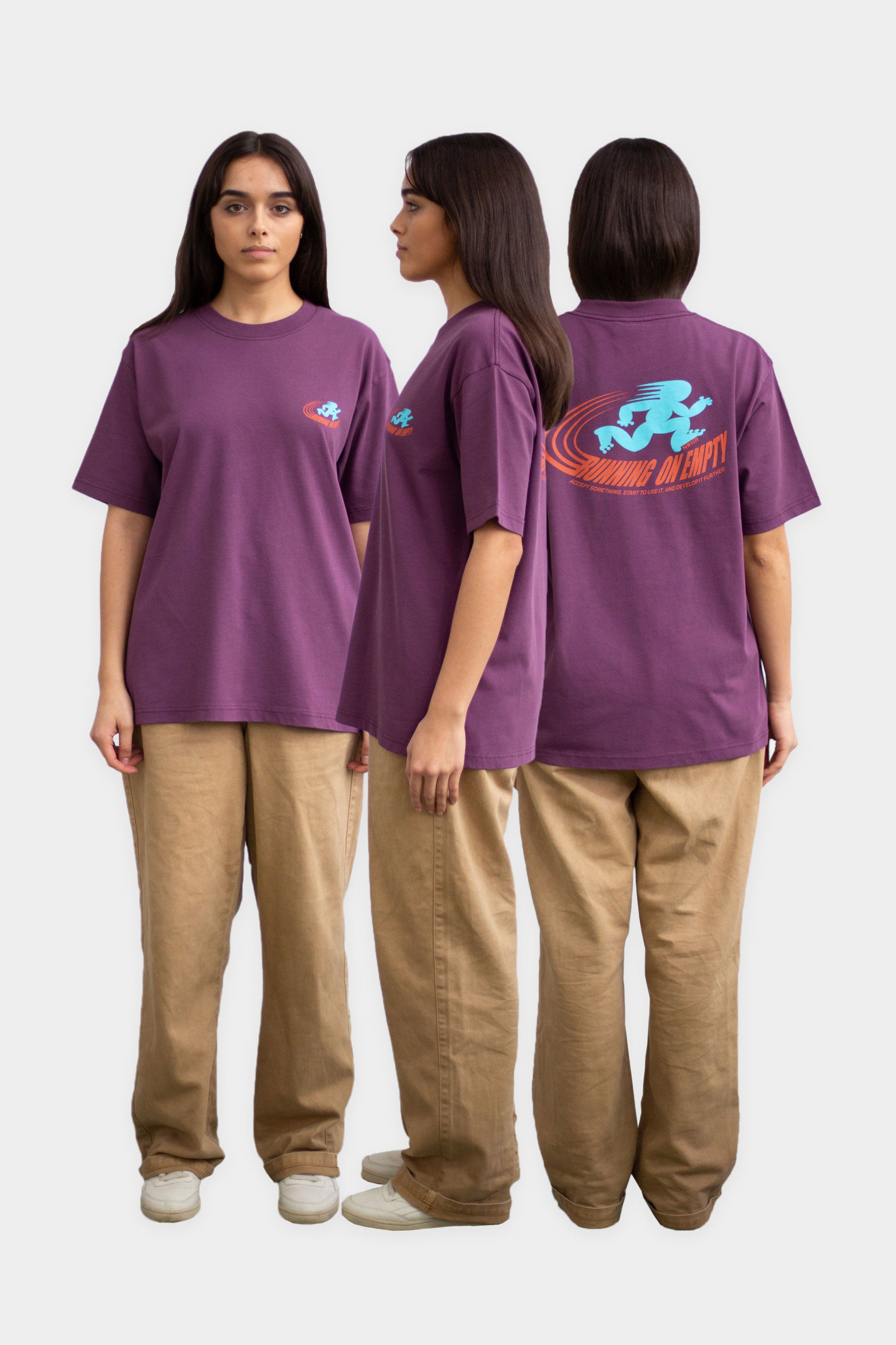 Burgundy Running T-shirt